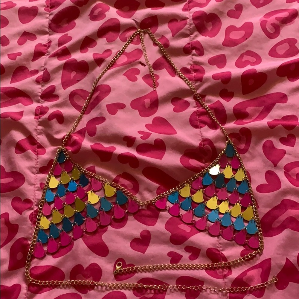 Mermaid body chain top - Picture 2 of 5